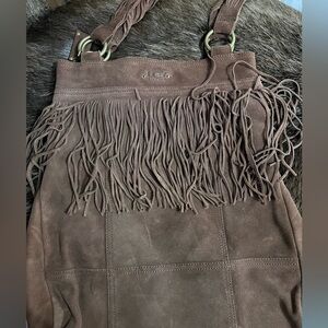 UGG - Brown Fringe Purse Medium Size - Never Used